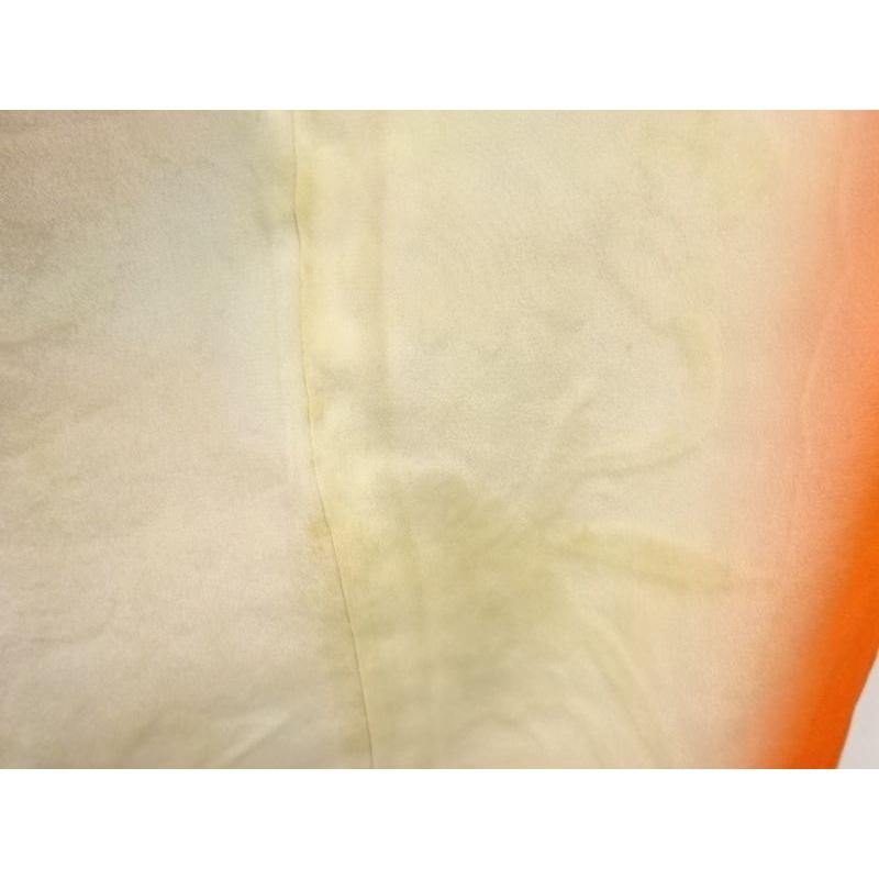 Antique Furisode Kimono Nhật Bản - Floral Plants and Mist embroidery - Hoa văn cây hoa và sương