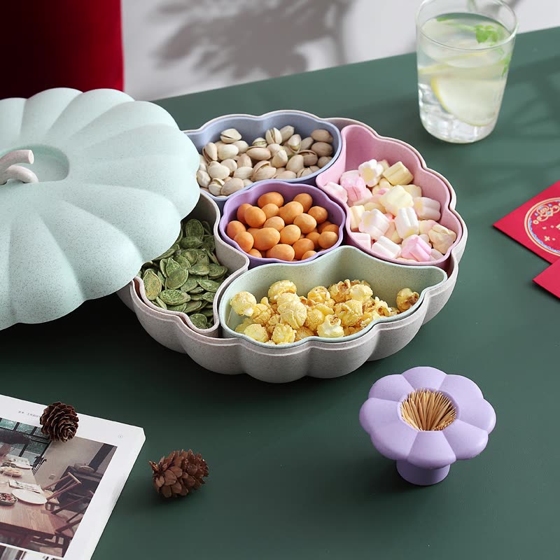 Hộp đựng mứt tết lúa mạch (Có nắp)