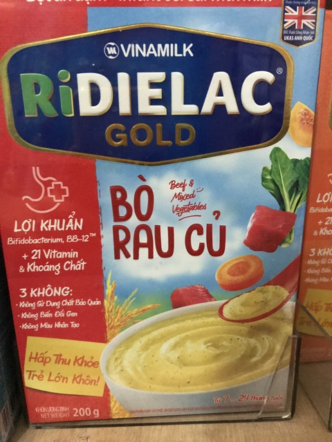 1 Hộp Bột ăn dặm Ridielac Gold 200g