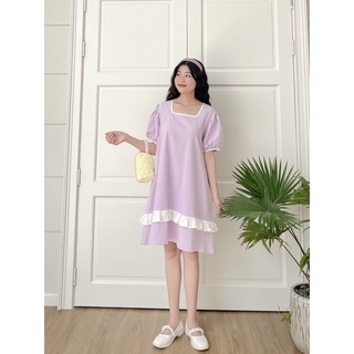 [ CRUSHH STUDIO - ẢNH CHÍNH CHỦ ] D22 - Đầm babydoll tím pastel
