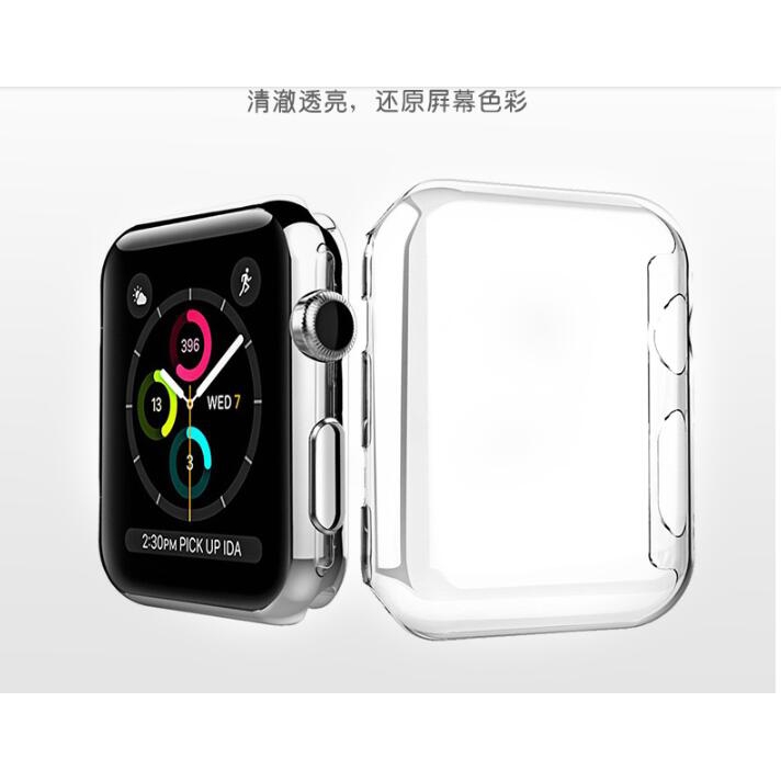 Ốp bảo vệ mặt đồng hồ Apple watch màu trong suốt