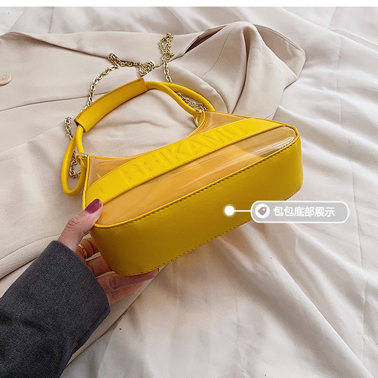 Túi Trong Suốt Phổ Biến Năm nay. Túi Đeo Một Bên Vai Thời Trang Mùa Hè 2022 Đa Năng Phong Cách Nước Ngoài Thời Trang Dành Cho Nữ