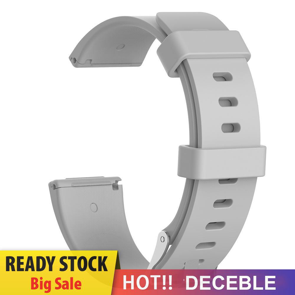 Deceble Replacement Sport Soft Silicone Watchband Smartwatch Strap for Fitbit Versa