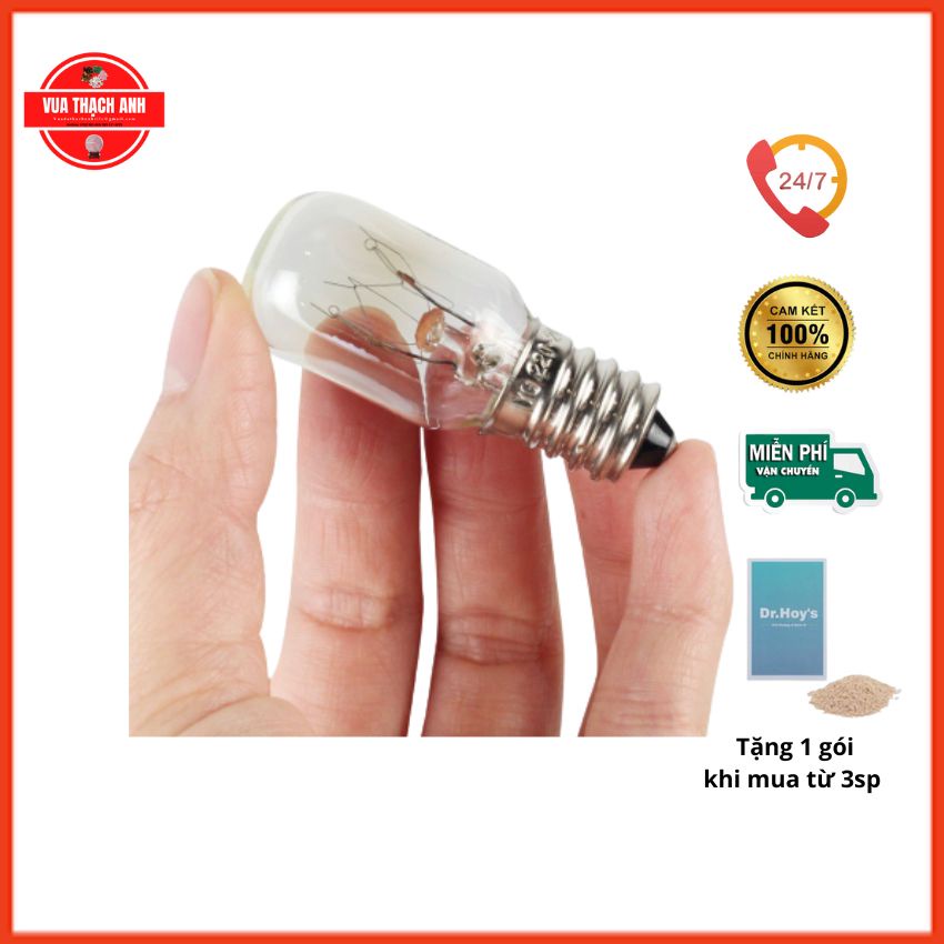 1 Bóng Đèn Đá Muối 15W Đui Xoáy Chuôi E14 ⚡FREESHIP + QUÀ 20K⚡ Giá Gốc, 220V-240V....