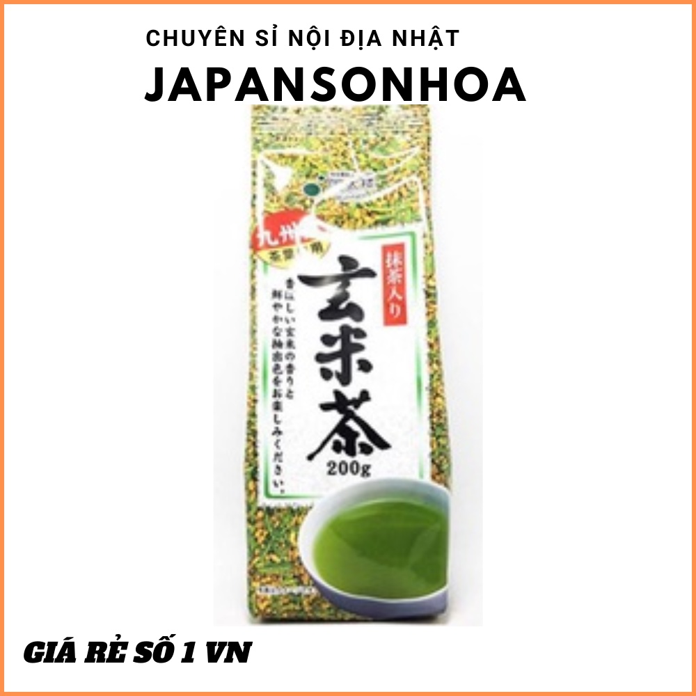 Trà xanh gạo lứt Kunitaro gói 200g - chuyên sỉ hàng nội địa Nhật