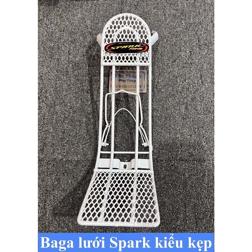 Baga lưới Spark Sirius kiểu có kẹp màu trắng