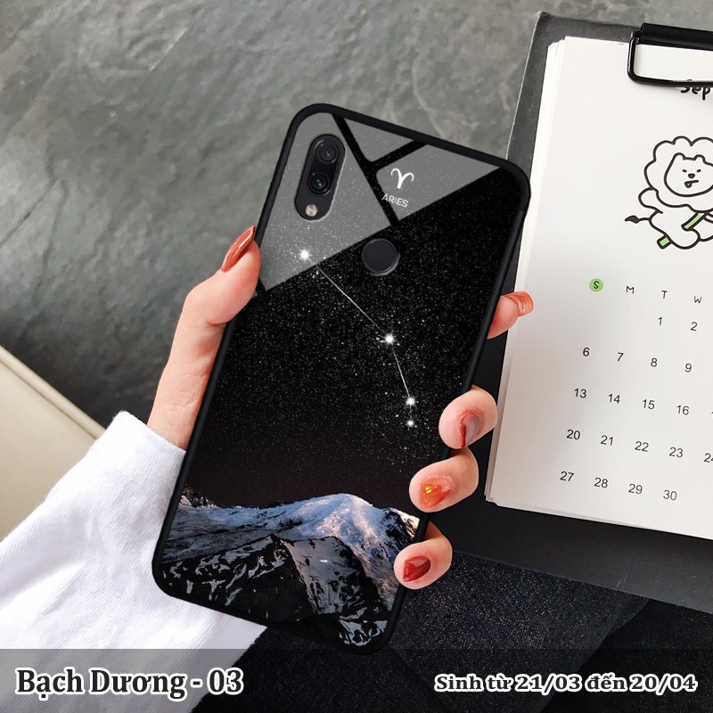 Ốp kính Xiaomi REDMI 7/ REDMI NOTE 7/ REDMI NOTE 7Pro in cung hoàng đạo