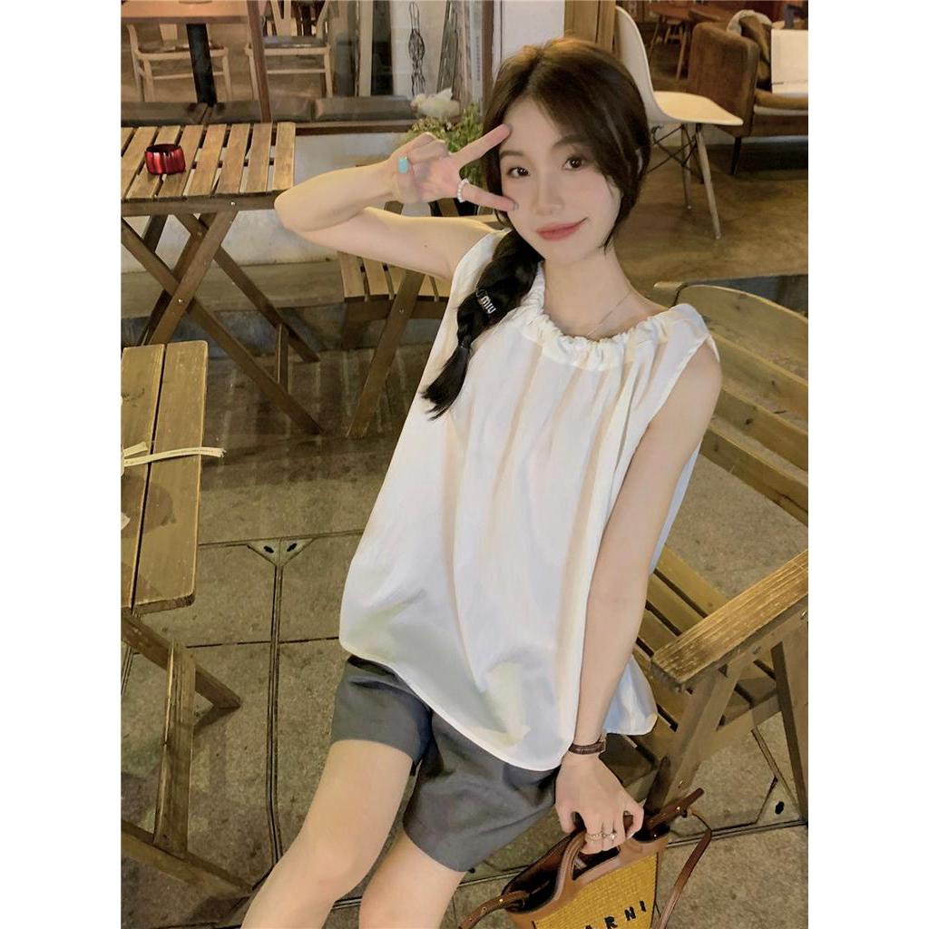 Áo Yếm Cột Dây Dáng Rộng Đơn Giản 63165