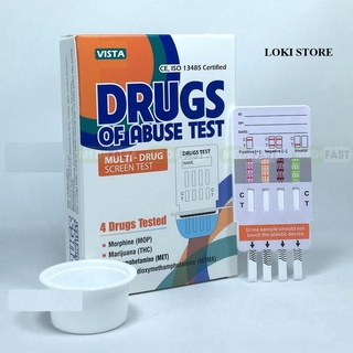 Bộ que thử ma tuý tổng hợp 4 chân (CÓ CHE TÊN) bộ kit test 4 chất gây nghiện nhanh chóng, chính xác, dễ sử dụng - Loki