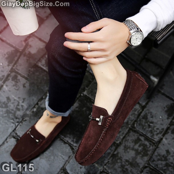 Giày mọi xỏ, giày lười big size cỡ lớn EU:46-47 cho nam chân to bè | BigBuy360 - bigbuy360.vn