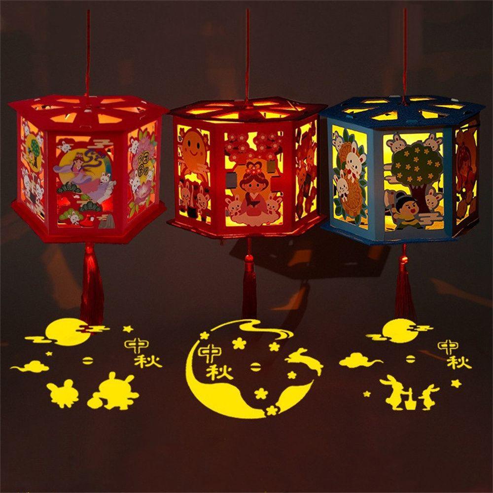 Lồng Đèn Hoạt Hình Thủ Công Nhỏ Gọn Dành Cho Trang Trí Lễ Hội Mùa Thu