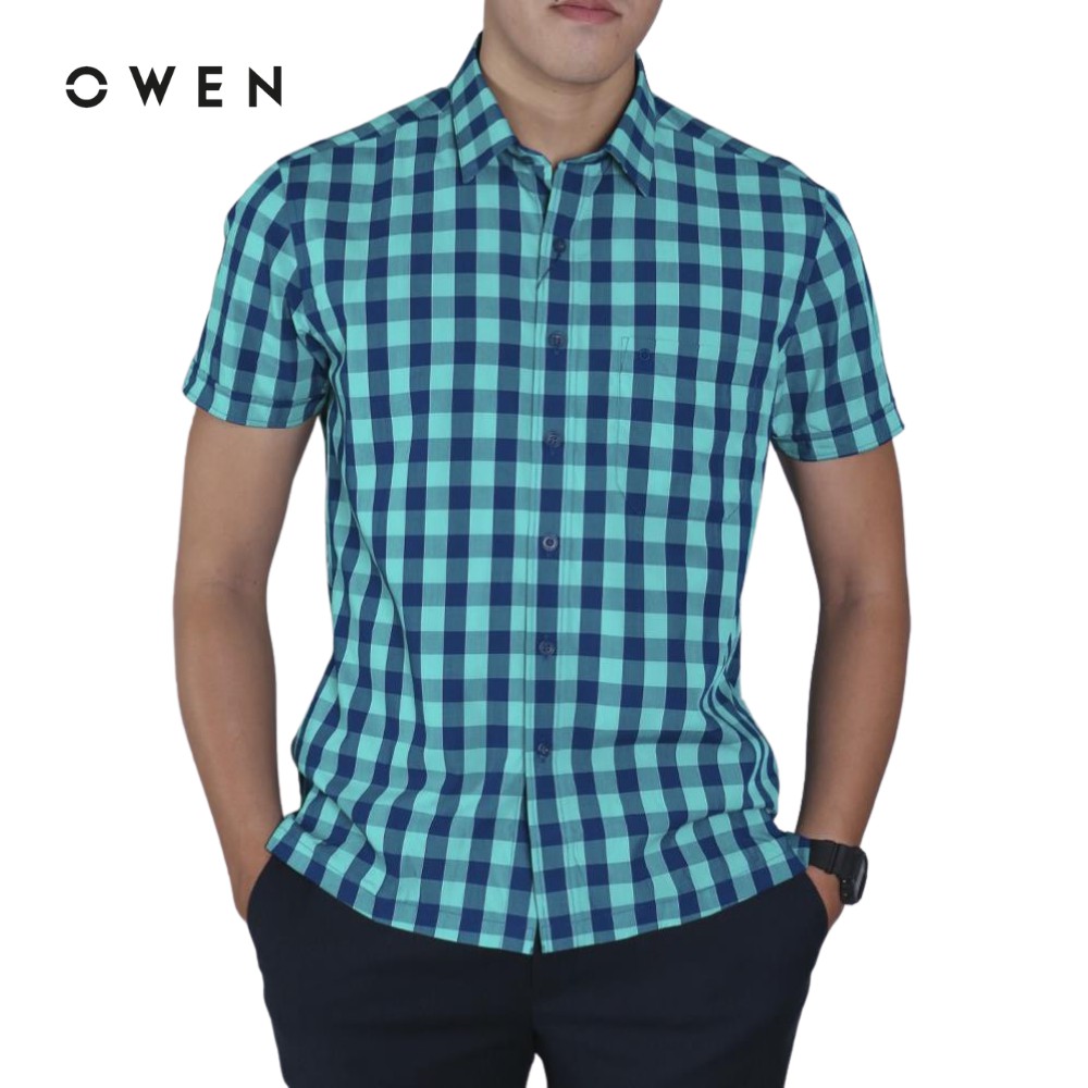 Áo sơmi nam ngắn tay Owen - BA90776NT