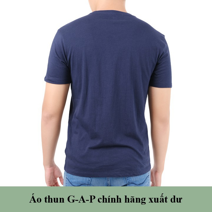 ÁO THUN NAM GAP CỔ TRON - TRẮNG