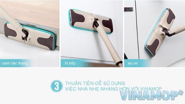 [CHÍNH HÃNG] CÂY LAU NHÀ TỰ VẮT VINAMOP FC-53