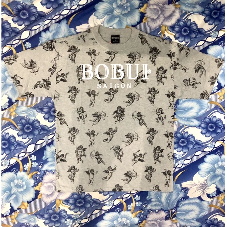 BOBUI ANGELS BOBUI LOGO TEE/ GREY MELANGE