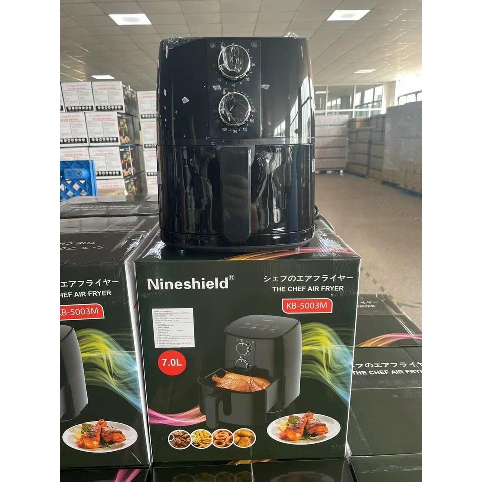 Nồi Chiên Không Dầu Nineshield 7L Chính Hãng Bảo Hành 12 Tháng