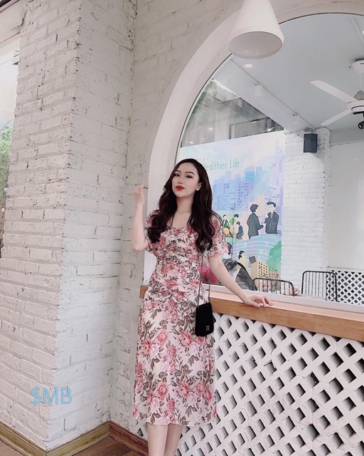 [Mã WARN25 giảm 25k đơn 200k] Đầm hoa 🌷Đầm suông hoa nhún thân 🌷FREESHIP 🌷Nhập MADEBY20 giảm 20k đơn trên 300k | BigBuy360 - bigbuy360.vn
