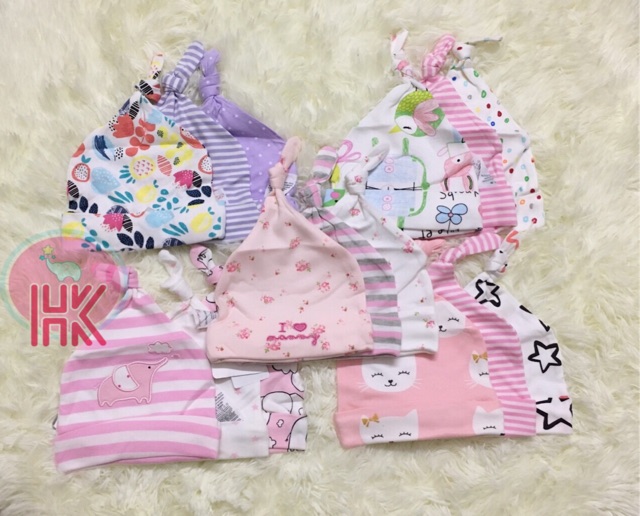 Mũ sơ sinh Momcare set 3 chiếc