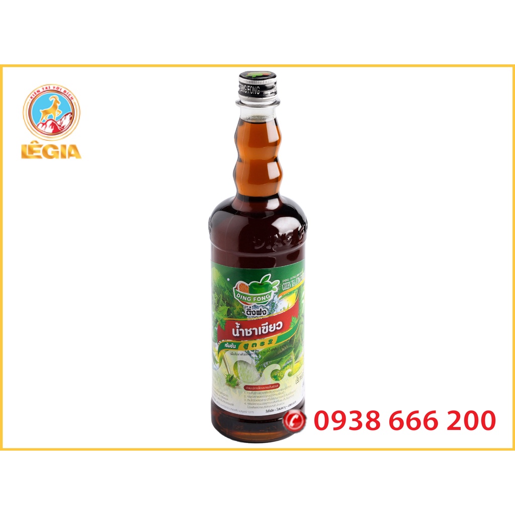 SIRO THÁI TRÀ XANH 760ML - DING FONG GREEN TEA SYRUP
