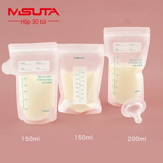 Túi Trữ Sữa Mẹ Misuta Hộp 30 túi, 150ml Túi Đựng Sữa Mẹ