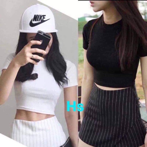Áo thun nữ croptop tay ngắn đẹp ôm body unisex  DUKO FASHION | BigBuy360 - bigbuy360.vn