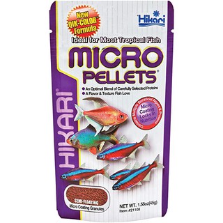 Thức ăn cho cá Neon, cá thủy sinh Hikari Tropical Micro Pellets 45g
