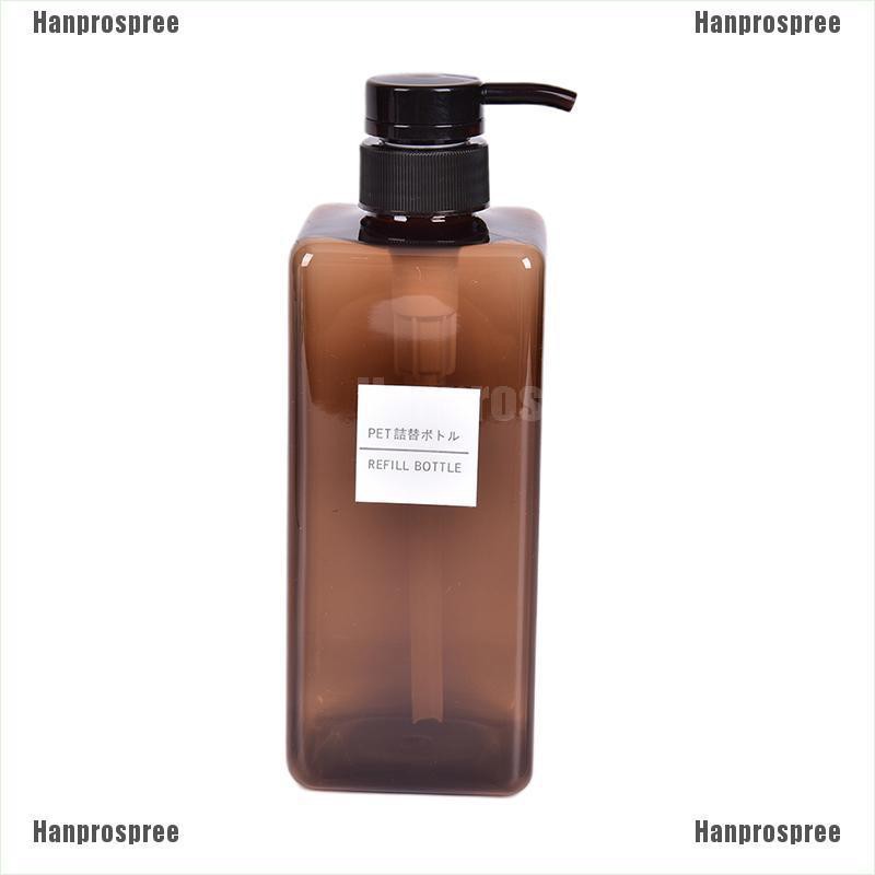 Chai Nhựa Rỗng 650ml Đựng Mỹ Phẩm / Dầu Gội / Dầu Gội Tiện Dụng