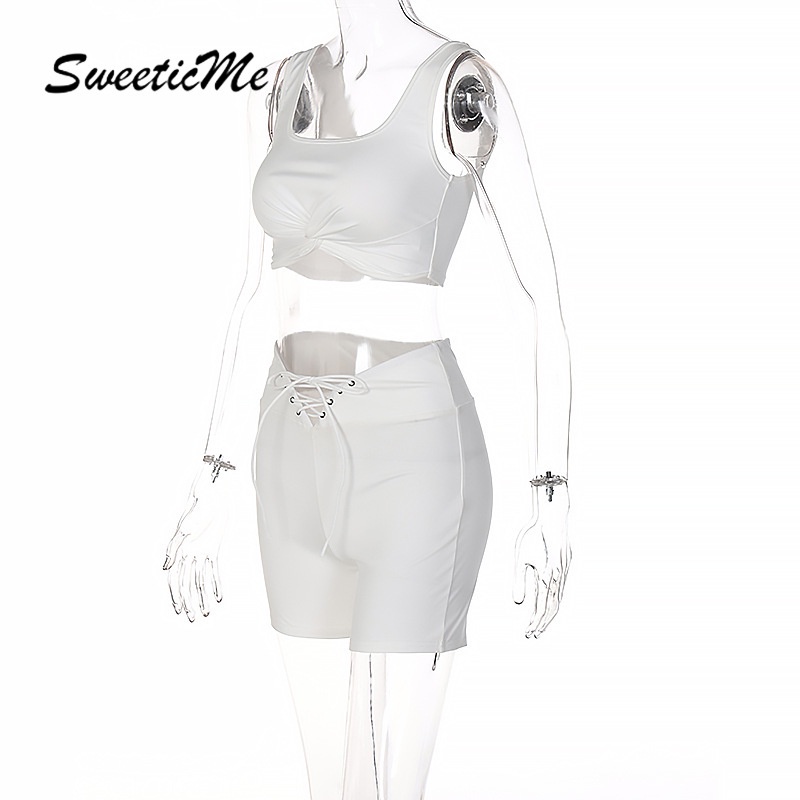 Set Đồ Thể Thao Sweeticme 2022 Có Dây Cột Mới Cho Nữ