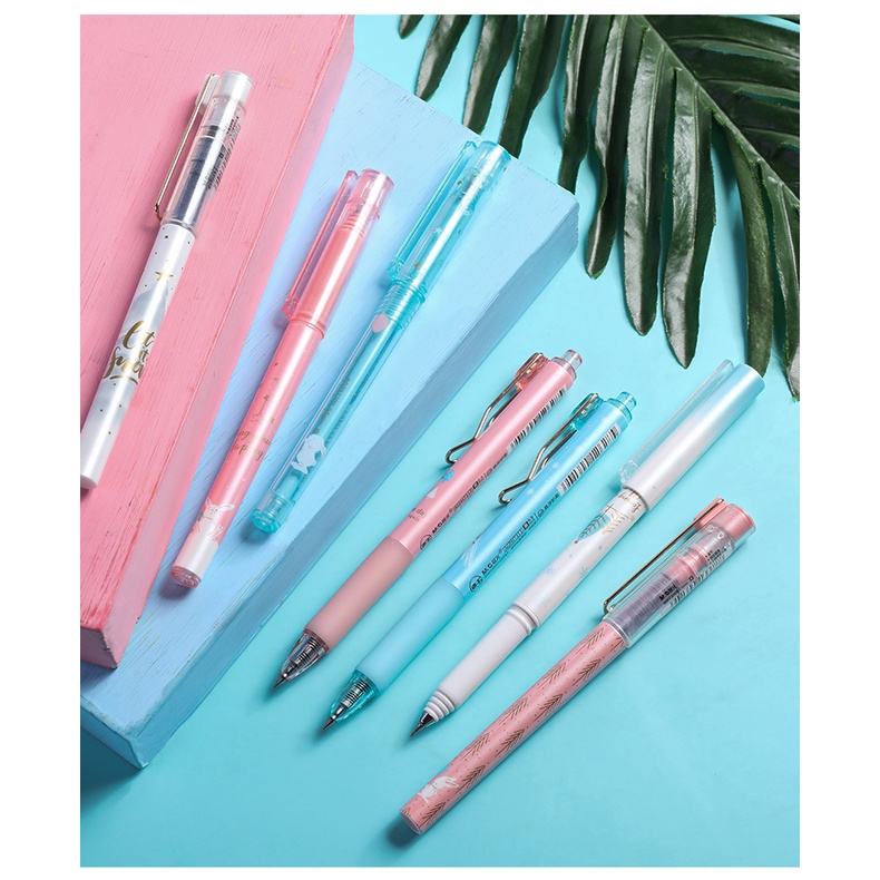 Bộ 8 Bút Mực Gel Thiết Kế Dễ Thương Cho Học Sinh