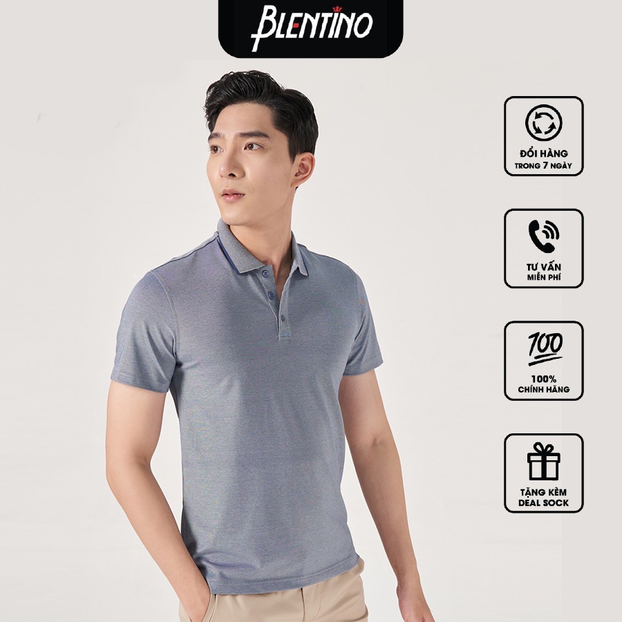 Áo Thun Polo Nam BLENTINO PL0121 ngắn tay , Chất liệu BamBoo mềm mai , Phom ôm vừa vặn.