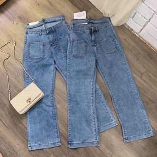 Quần jean 9 tấc 2 đai