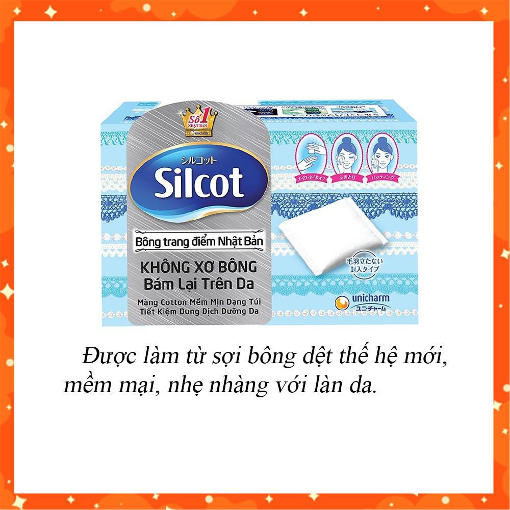 [ Combo 2 hộp ] Bông Tẩy Trang Chăm Sóc Da Silcot 82 Miếng 66x50mm - Nội Địa Nhật