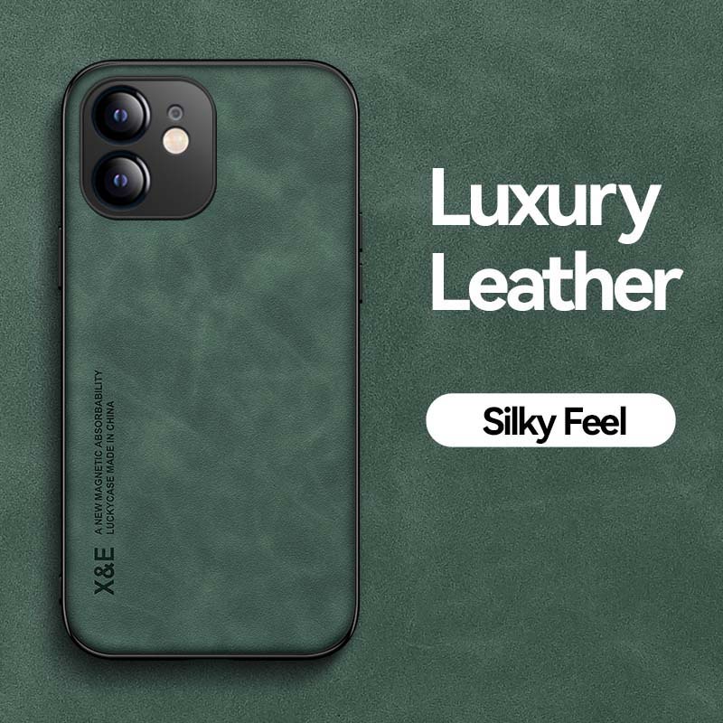 Ốp Điện Thoại Da Mềm Nam Châm Chống Sốc Cho iPhone 7 8 Plus 11 12 Pro Max SE3 X XR XS Max