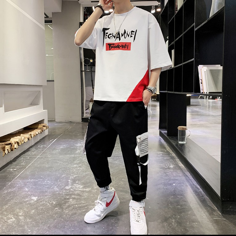 Bộ Đồ Thun Nam Thể Thao Ngắn Tay In TEGNAMNEL Kết Hợp Quần Jogger Túi Hộp Phối Dây SEPTEMBERGIRL1989 SET NAM 9000096 | BigBuy360 - bigbuy360.vn