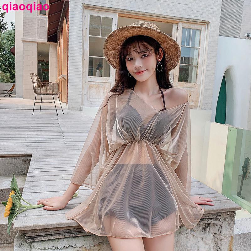 Bộ Bikini Kèm Áo Khoác Thời Trang Hàn Quốc 2019 Cho Nữ | BigBuy360 - bigbuy360.vn
