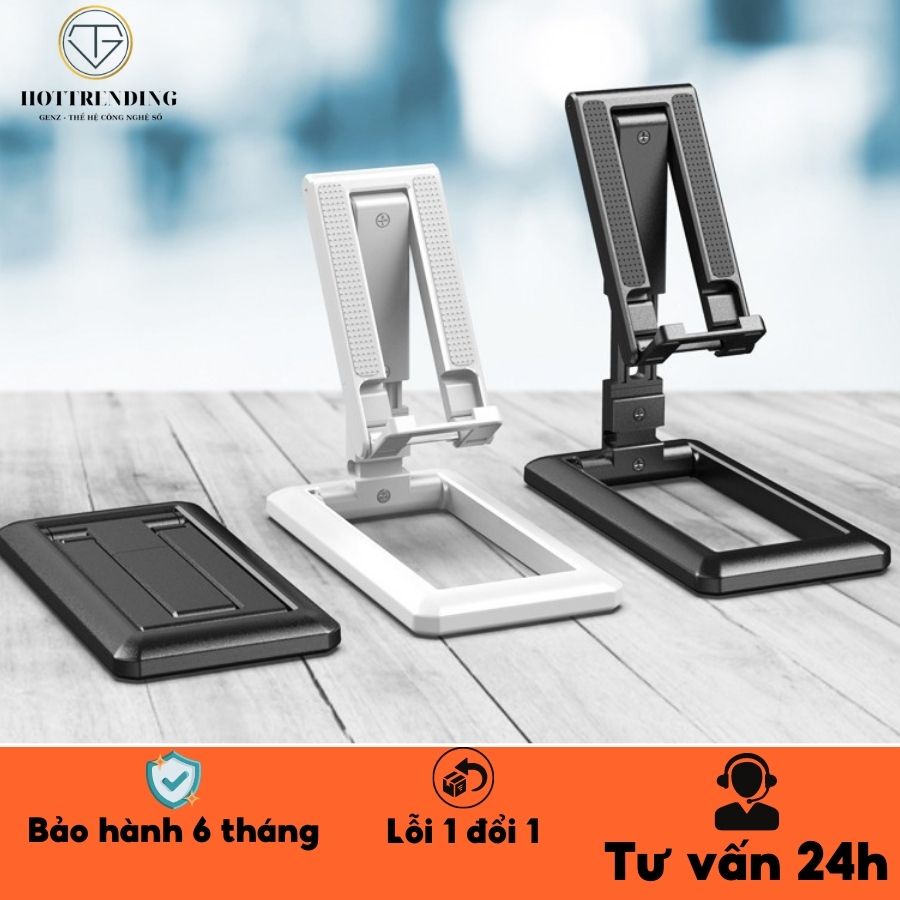 Giá Đỡ Điện Thoại Để Bàn Có Tăng Giảm Chiều Cao, Dễ Dàng Gấp Gọn, Chất Nhựa Chắc Bền, Để Được Cả Máy Tính Bảng Loại Đẹp
