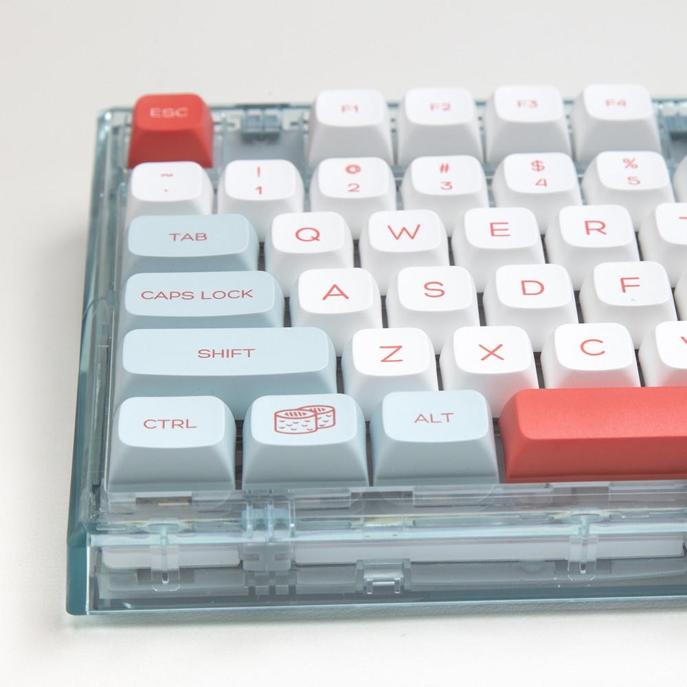 140 phím Salmon Keycaps XDA Profile PBT Dye Phụ Bàn phím cơ học Keycap