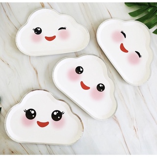 Đĩa giấy trang trí sinh nhật chụp hình