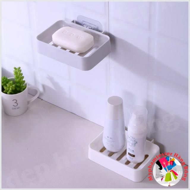 Kệ xà phòng chữ nhật dán cường lực mã 0463