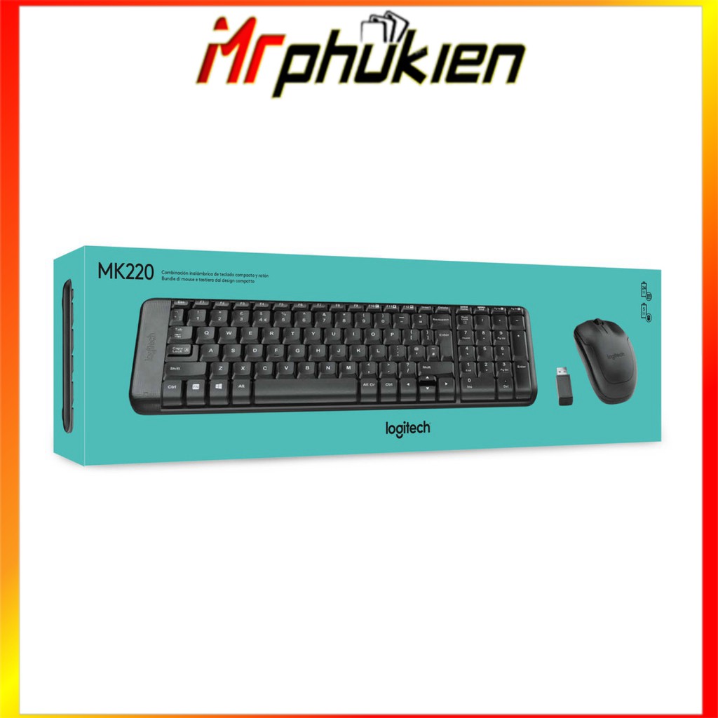 COMBO KHÔNG DÂY LOGITECH MK220 - MrPhukien