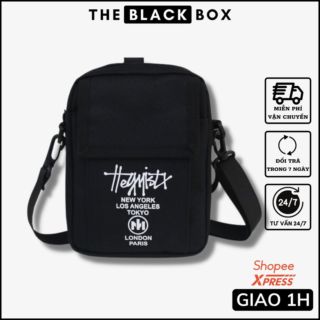 Túi Đeo Chéo STUXY Unisex Nam Nữ Mini Thời Trang Nhỏ Gọn Tiện Lợi, Thời Trang - The Black Box