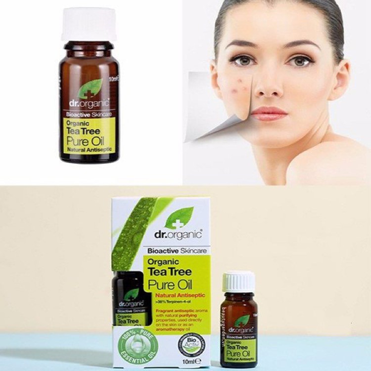 [Cam Kết Auth] Tinh Dầu Tràm Trà Dr.Organic Tea Tree Pure Oil 10ml