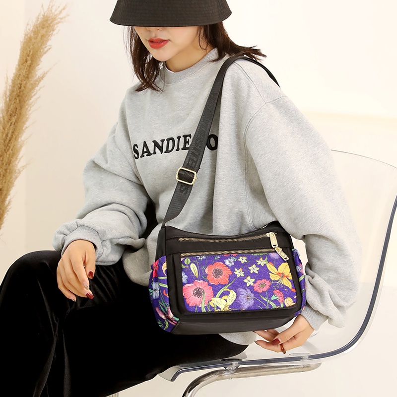 Túi Xách Vải Oxford Nhẹ Cỡ Lớn In Họa Tiết Thời Trang Cho Nữ