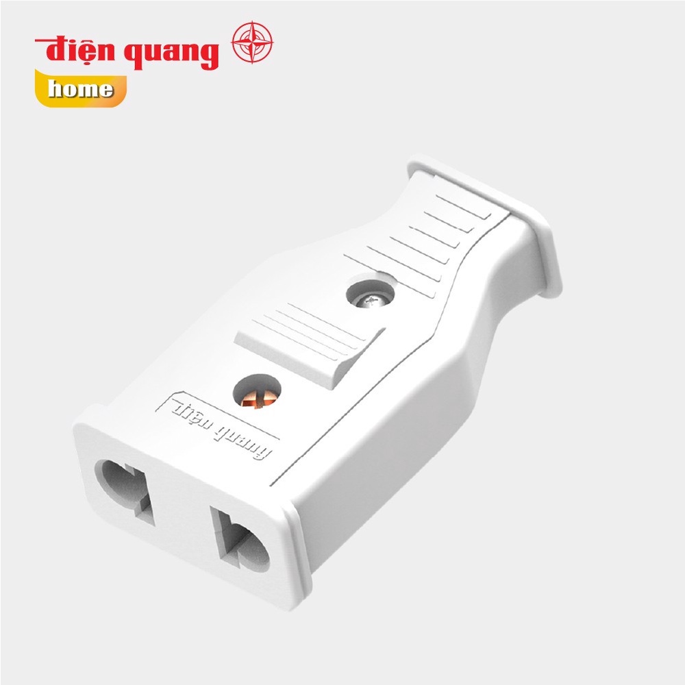 Phích cắm cái Điện Quang ĐQ EPF 2PN chống giật, chống va đập chính hãng Điện Quang