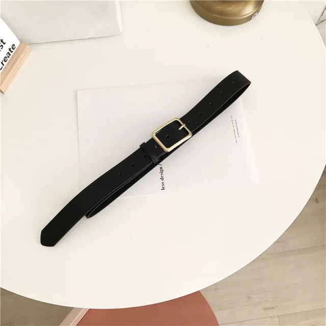 Belt-dây lưng mặt khuyết chữ nhật retro