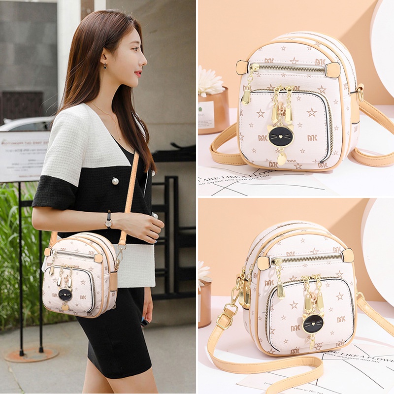 Balo Mini Nữ Kiêm Túi Đeo Chéo Thời Trang Hàn Quốc Trẻ Trung Xinh Xắn