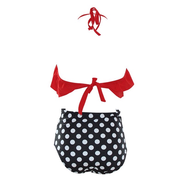 Đồ bơi/ Bikini Tropical Cạp Cao Hai Mảnh Hàng Quảng Châu