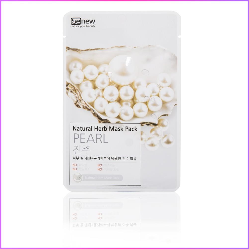 10 mặt nạ trắng da Benew Natural Herb Mask Pack Pearl 22ml