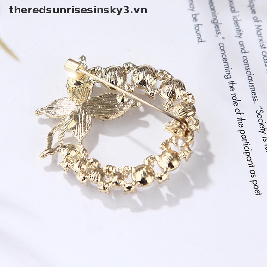 Ghim Cài Áo Hình Bươm Bướm Đính Ngọc Trai Nhân Tạo Thời Trang