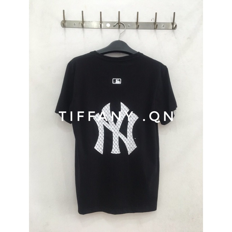 Áo phông ngắn tay NY biểu tượng hoa cũ, áo thun cổ tròn nam nữ